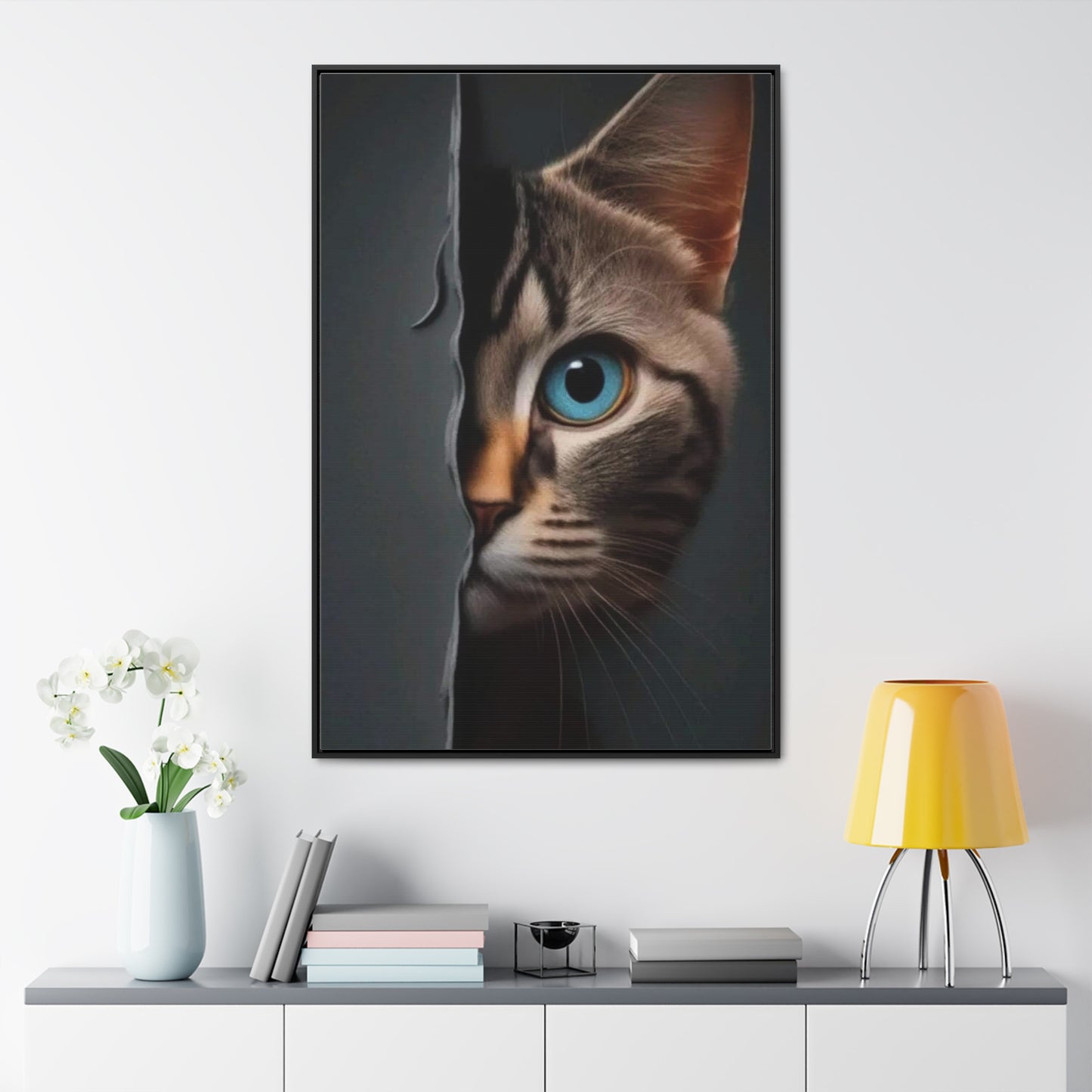 Cat Lovers Art Gallery Canvas Wraps, Vertical Frame