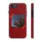 Chic Floral Tough Phone Case - Red Rose Design