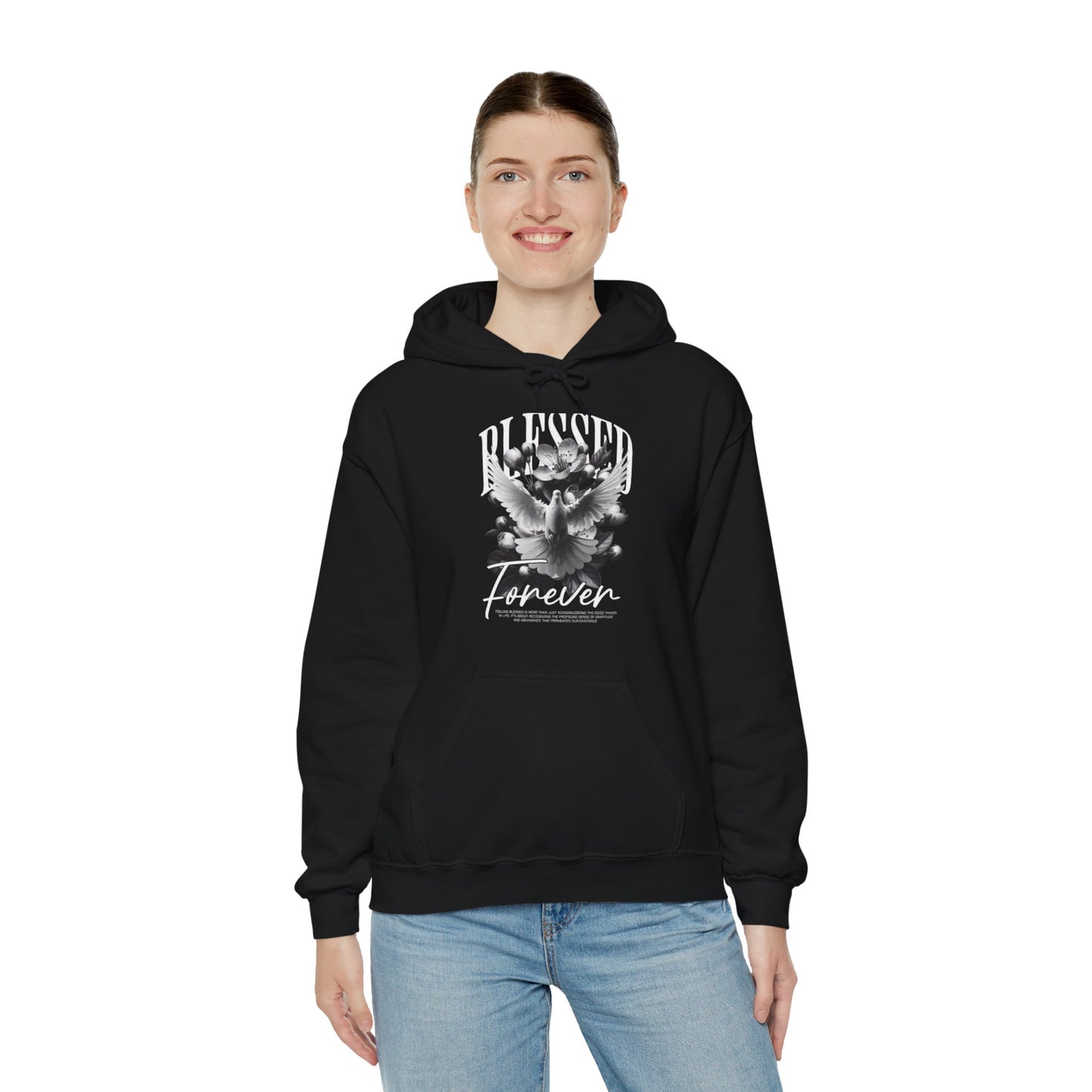 Vintage Floral Graphic Unisex Hooded Sweatshirt