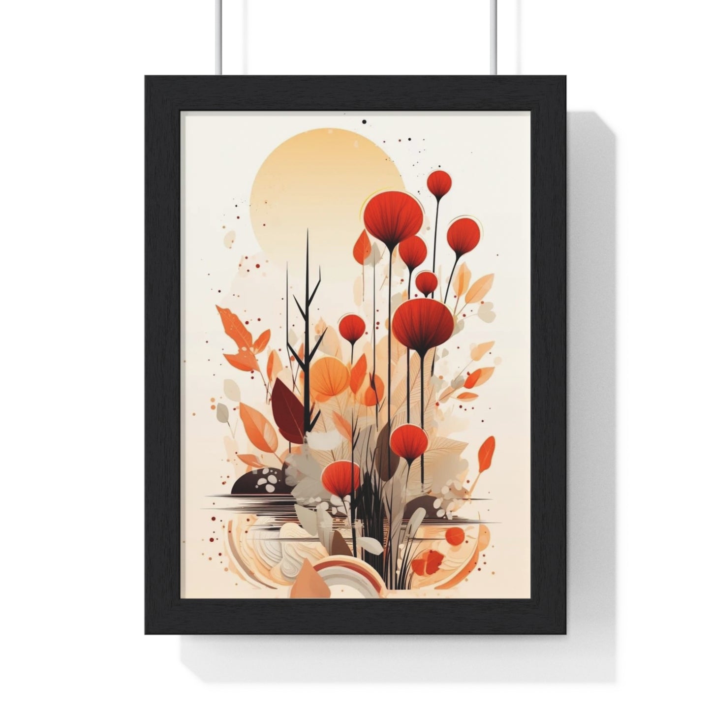 Vertical Framed Poster - Aesthetic Art Home Decor for Bedroom and Living Room