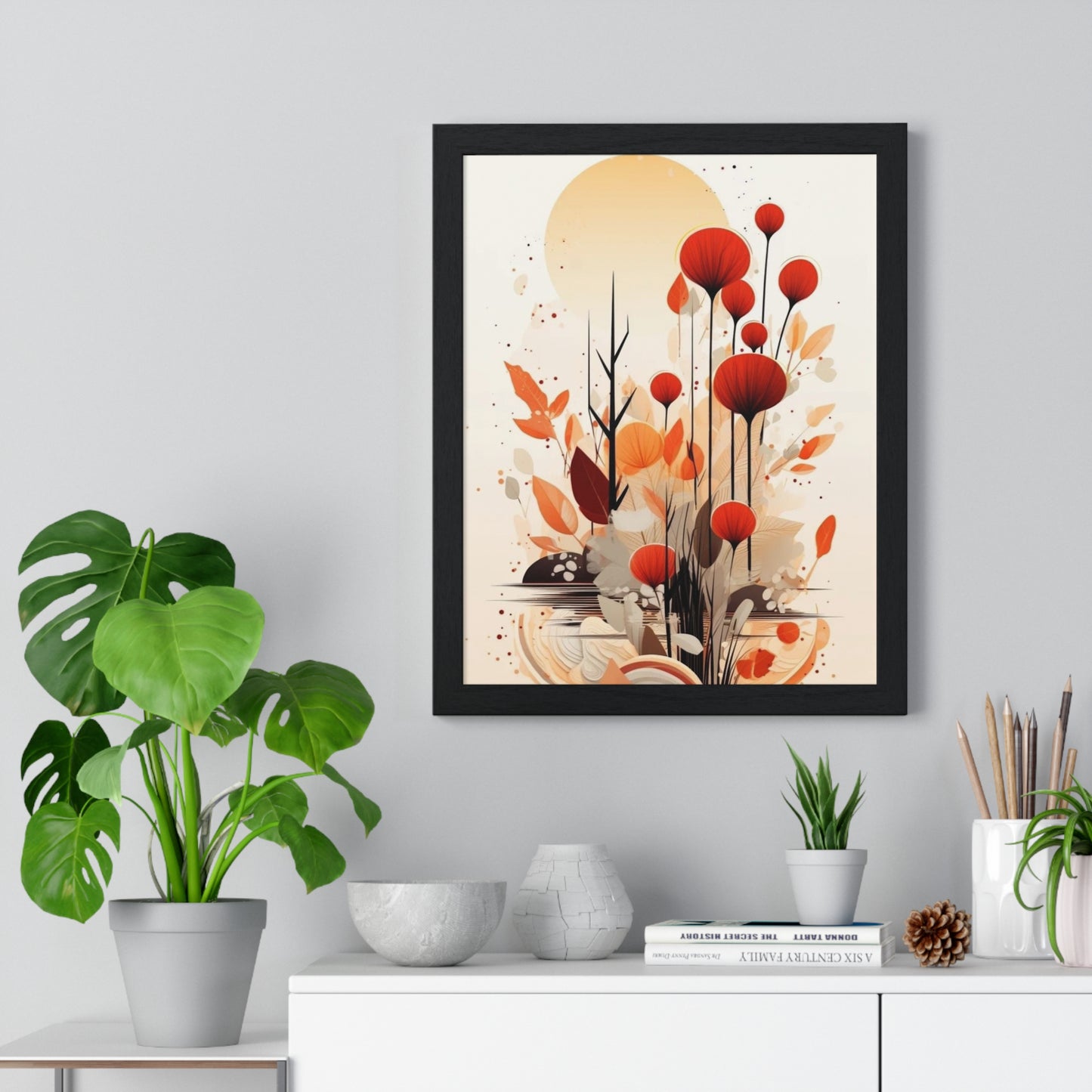 Vertical Framed Poster - Aesthetic Art Home Decor for Bedroom and Living Room