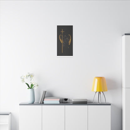 Angel of Light Canvas Art – Stretched Matte Wall Decor for Spiritual Spaces