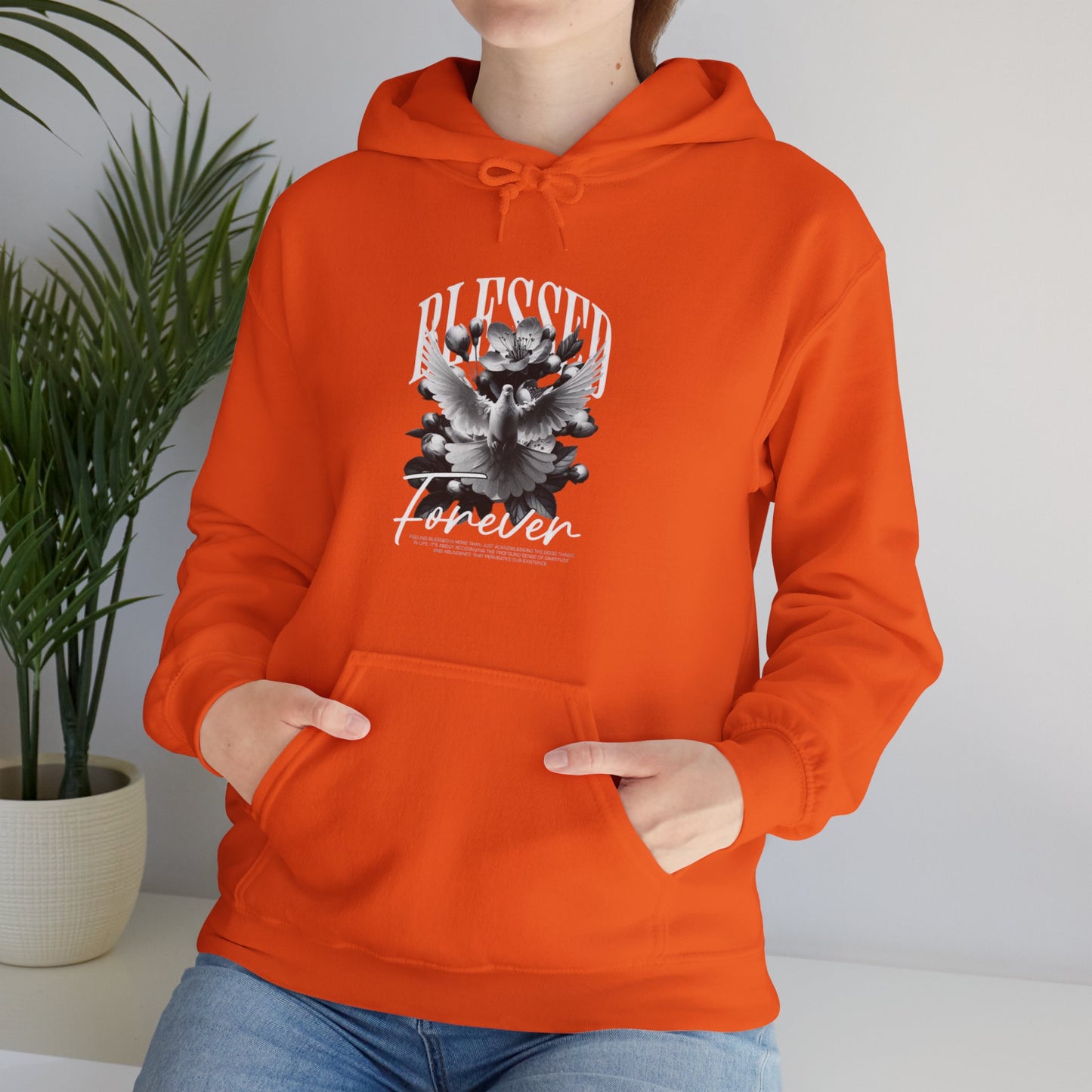 Artistic Unisex Hoodie with Floral Design