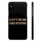 Motivational Slim Phone Case - "Can't Rush Greatness" - Stylish Protection for Everyday Inspiration