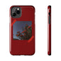 Chic Floral Tough Phone Case - Red Rose Design