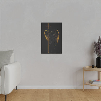 Angel of Light Canvas Art – Stretched Matte Wall Decor for Spiritual Spaces