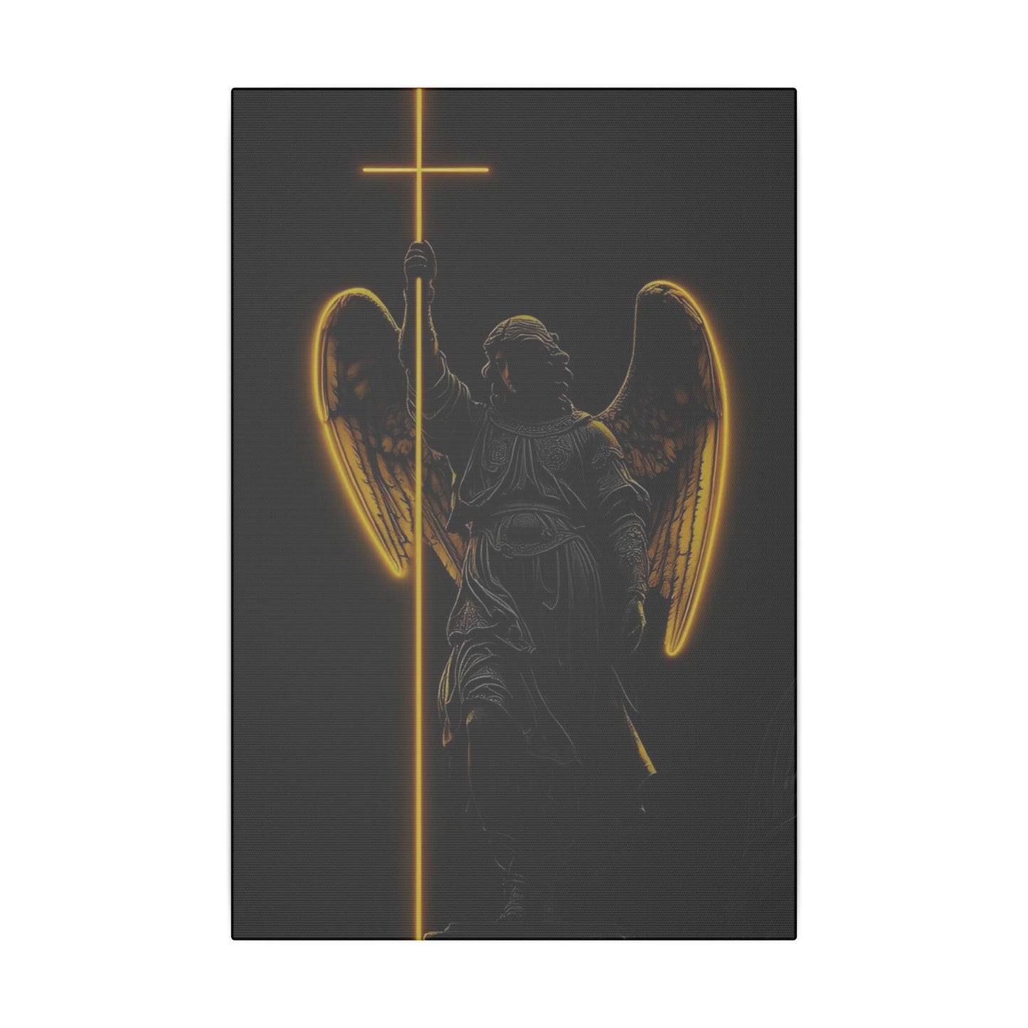 Angel of Light Canvas Art – Stretched Matte Wall Decor for Spiritual Spaces