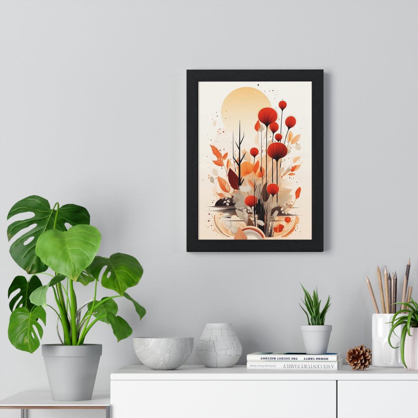 Vertical Framed Poster - Aesthetic Art Home Decor for Bedroom and Living Room