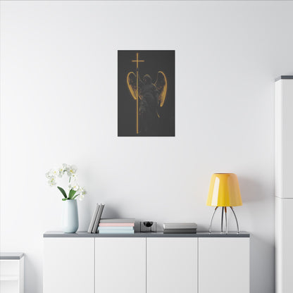 Angel of Light Canvas Art – Stretched Matte Wall Decor for Spiritual Spaces