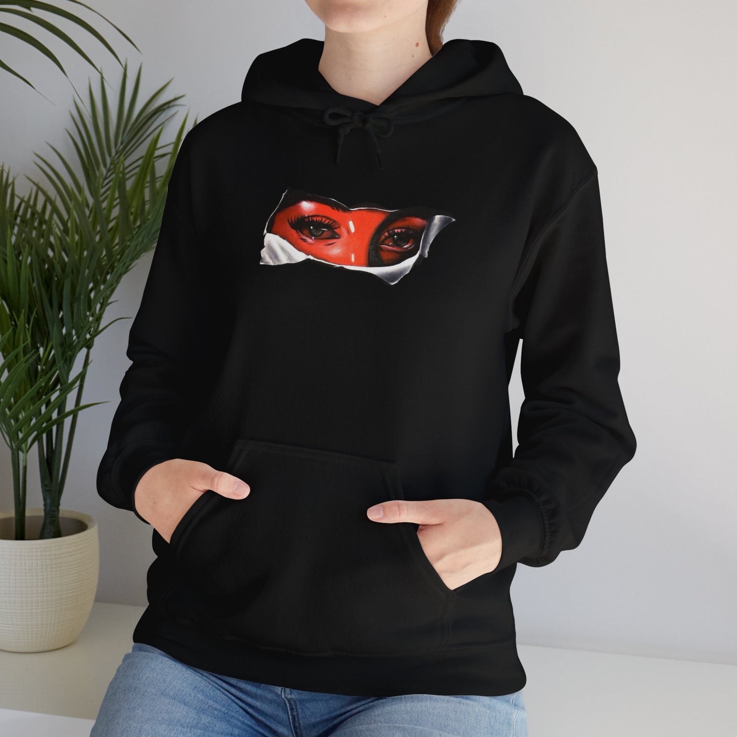 Unisex Heavy Blend Hoodie with Eye for Eye- Design - 100% Quality