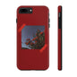 Chic Floral Tough Phone Case - Red Rose Design