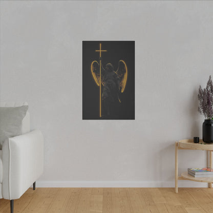 Angel of Light Canvas Art – Stretched Matte Wall Decor for Spiritual Spaces