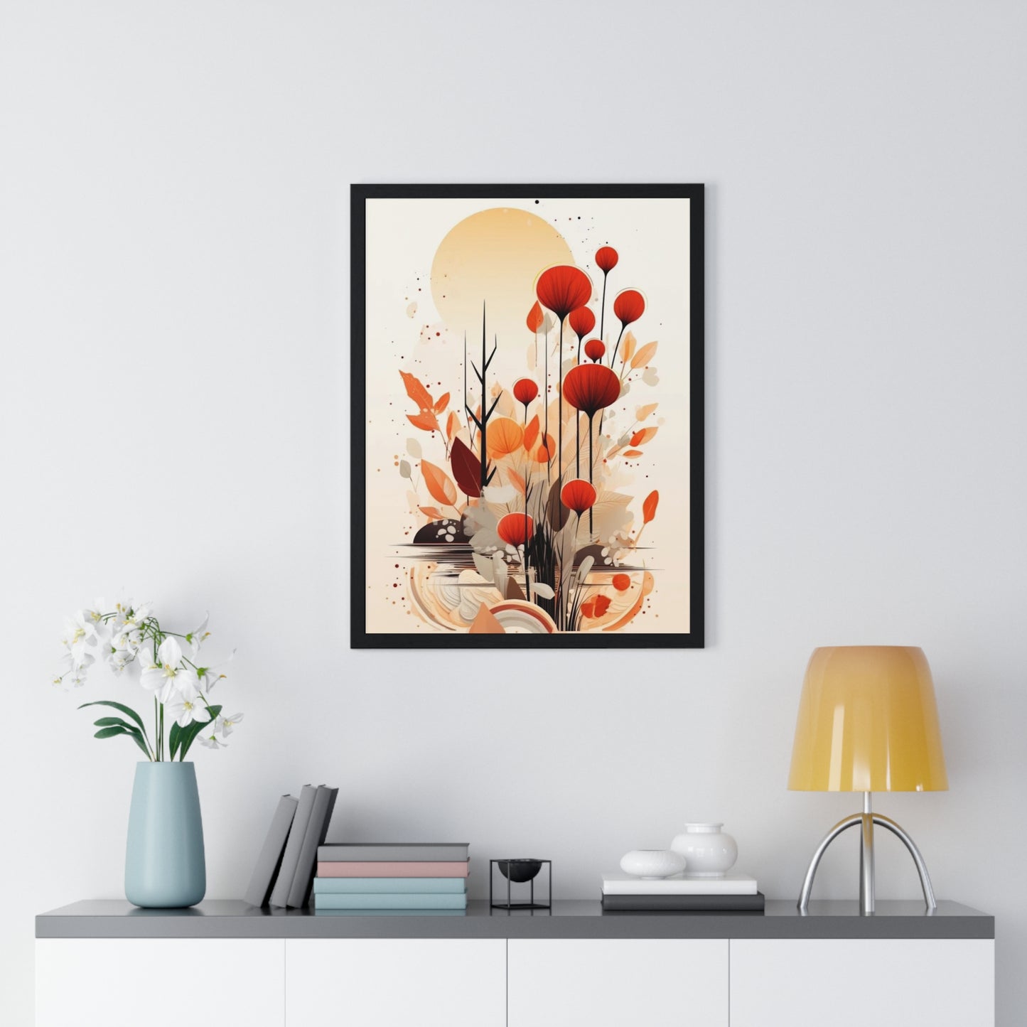 Vertical Framed Poster - Aesthetic Art Home Decor for Bedroom and Living Room